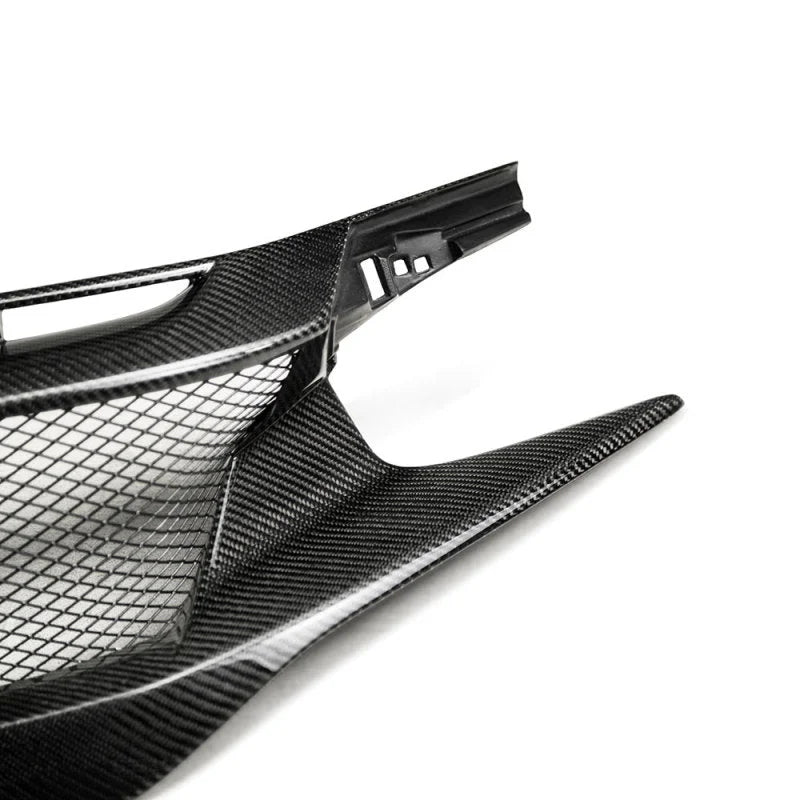 Seibon 17-18 Honda Civic Type R CV-Style Carbon Fiber Front Grill - Side View