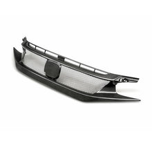 Load image into Gallery viewer, Seibon 17-18 Honda Civic Type R CV-Style Carbon Fiber Front Grill - Installation View