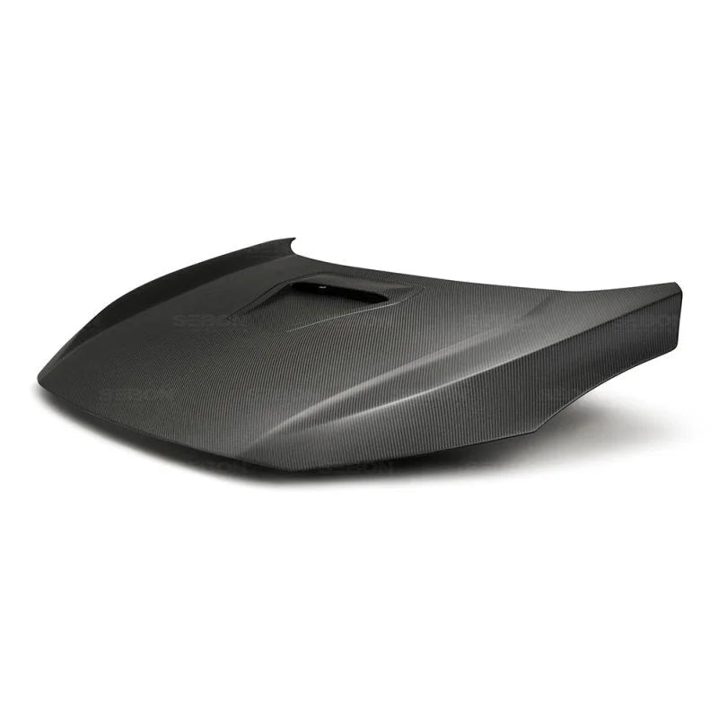 Seibon 17-18 Honda Civic Type-R OEM-Style Dry Carbon Fiber Hood - Main Product View