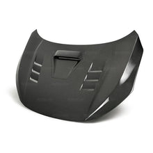 Load image into Gallery viewer, Seibon 17-18 Honda Civic Type-R TS-Style Carbon Fiber Hood - Side View