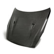 Load image into Gallery viewer, Seibon 17-18 Nissan GT-R OEM Style Carbon Fiber Hood - Back View