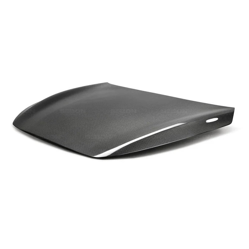 Seibon 17-19 Infiniti Q60 OE-Style Carbon Fiber Hood - Back View