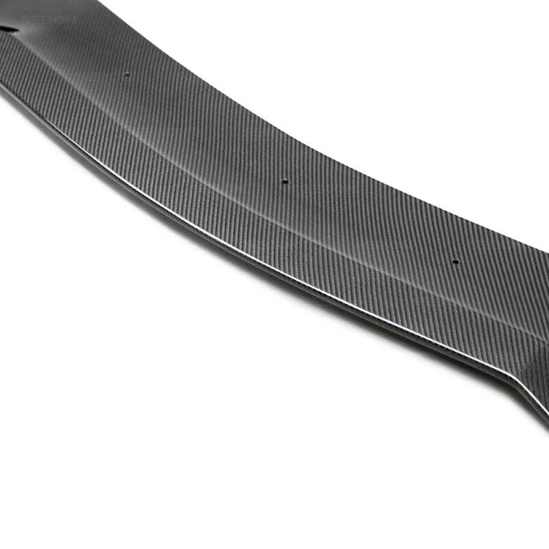 Seibon 17-19 Infiniti Q60 TB-Style Carbon Fiber Front Lip - Side View