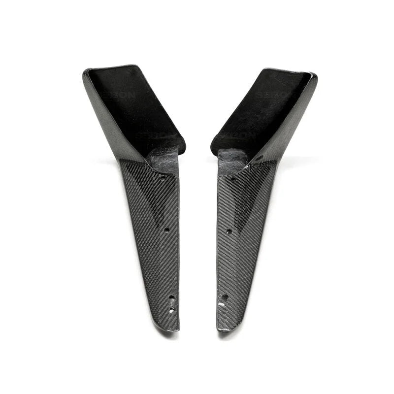 Seibon 17-19 Infiniti Q60 TB-Style Carbon Fiber Side Skirts - Side View