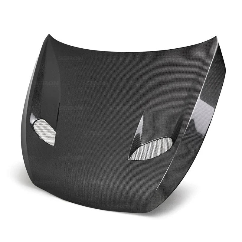 Seibon 17-19 Infiniti Q60 TSII-Style Carbon Fiber Hood - Main Product View