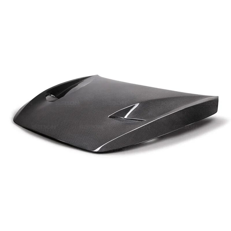 Seibon 17-19 Infiniti Q60 TSII-Style Carbon Fiber Hood - Installation View