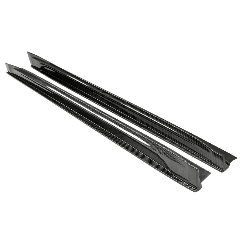 Seibon 17-20 Tesla Model 3 Carbon Fiber Side Skirts - Side View