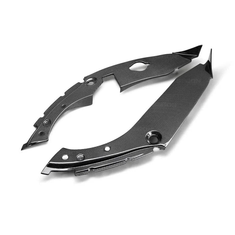 Seibon 17+ Honda Civic Type R Carbon Fiber Under Hood Inner Wing Trims - Main Product View