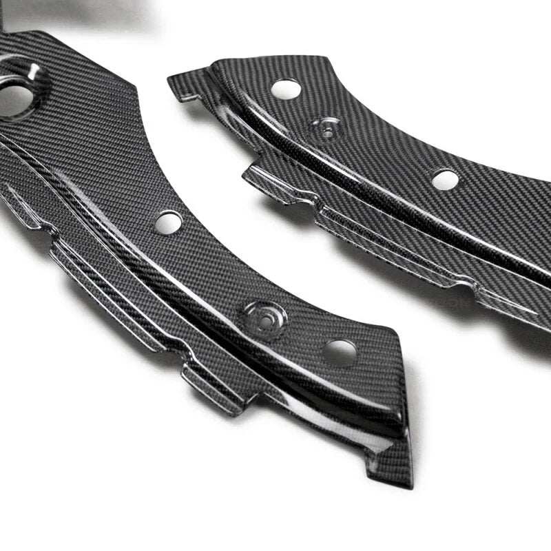 Seibon 17+ Honda Civic Type R Carbon Fiber Under Hood Inner Wing Trims - Side View