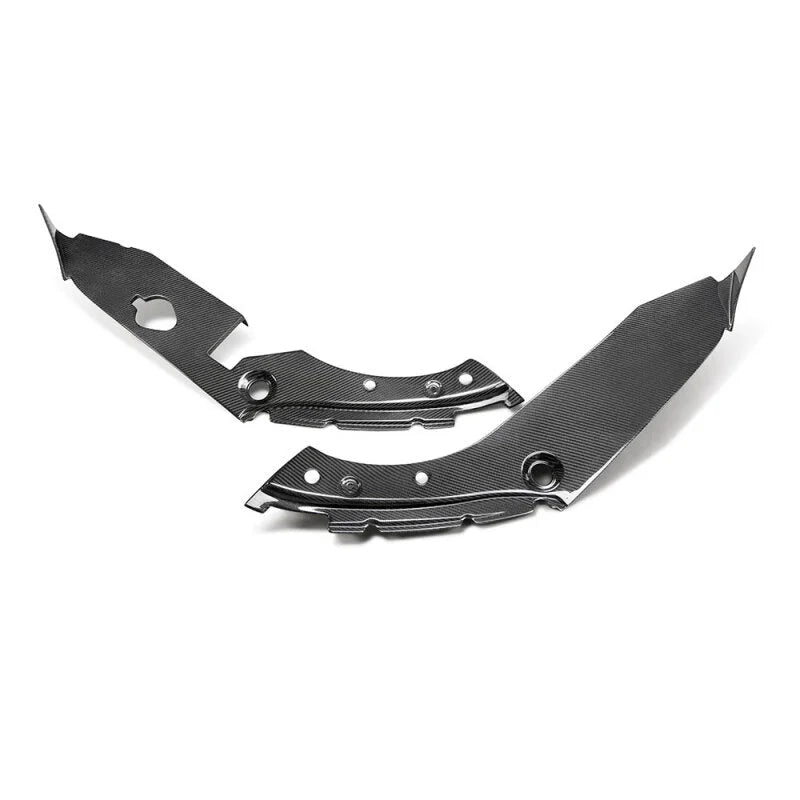 Seibon 17+ Honda Civic Type R Carbon Fiber Under Hood Inner Wing Trims - Back View