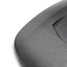 Load image into Gallery viewer, Seibon 18-19 Kia Stinger TS Carbon Fiber Hood - Back View