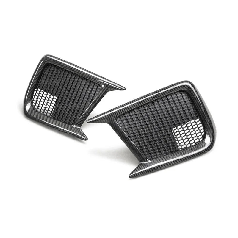 Seibon 18-19 Subaru Impreza WRX/STi Carbon Fiber Fog Light Surrounds (pair) - Side View