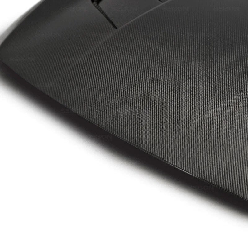 Seibon 18-20 Honda Accord TS-Style Carbon Fiber Hood - Side View