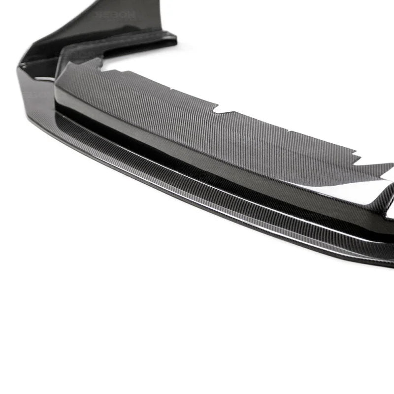 Seibon 18-20 Subaru WRX/STI CW Carbon Fiber Front Lip - Side View