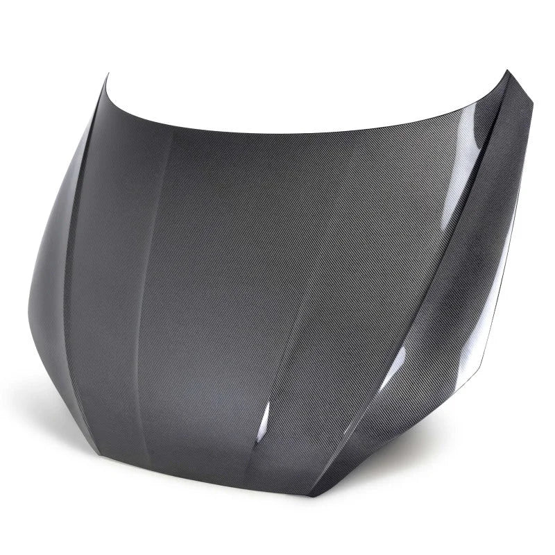 Seibon 18-22 Audi A5/S5 OEM-Style Carbon Fiber Hood - Side View