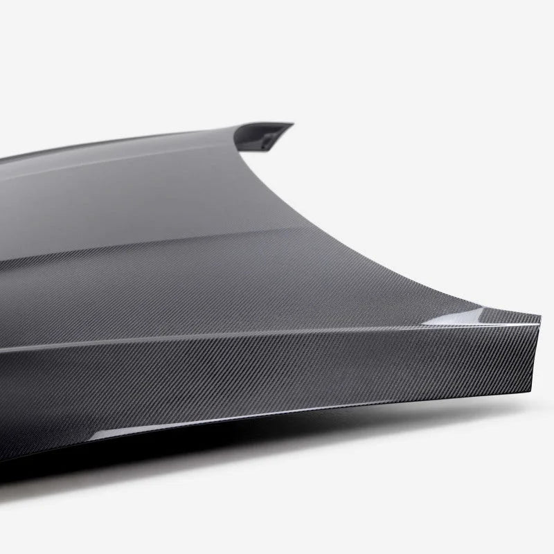 Seibon 18-22 Audi A5/S5 OEM-Style Carbon Fiber Hood - Back View