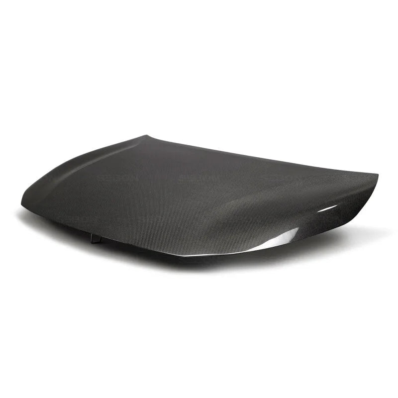 Seibon 19-20 Toyota Corolla Hatchback OEM Carbon Fiber Hood - Side View