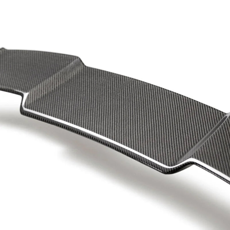 Seibon 19-20 Toyota Corolla Hatchback OP-Style Carbon Fiber Rear Spoiler - Side View