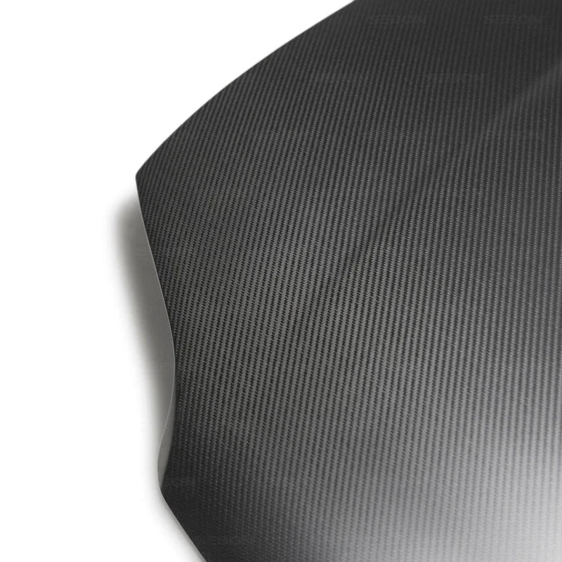 Seibon 1992-1995 Honda Civic Coupe OEM-Style Dry Carbon Fiber Hood - Back View