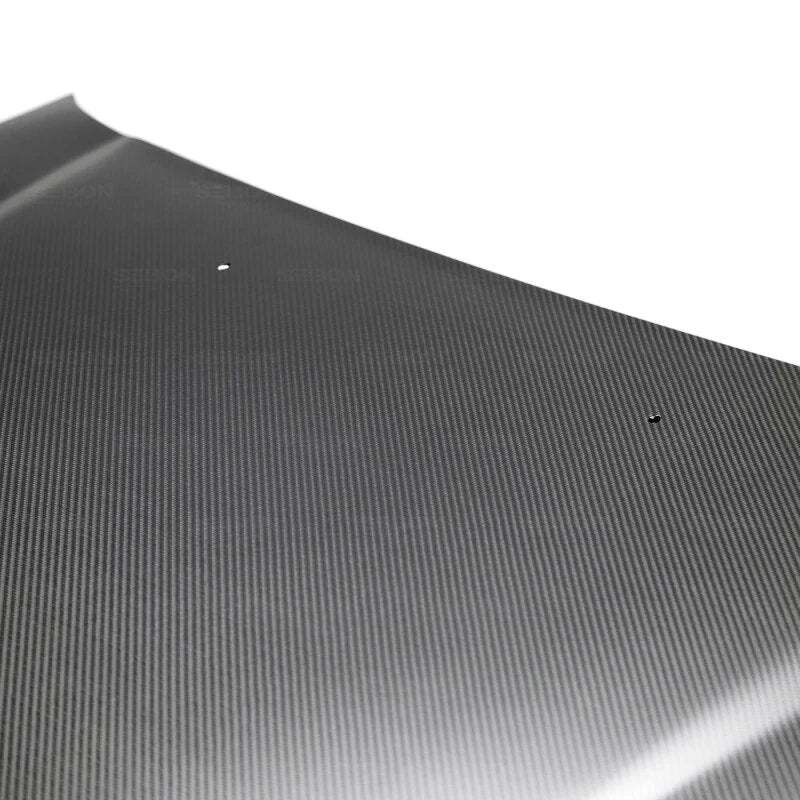 Seibon 1992-1995 Honda Civic Coupe OEM-Style Dry Carbon Fiber Hood - Additional View 5
