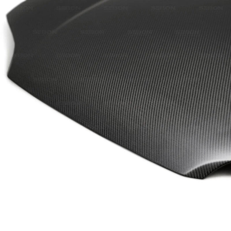 Seibon 1992-1995 Honda Civic Coupe OEM-Style Dry Carbon Fiber Hood - Additional View 6