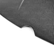 Load image into Gallery viewer, Seibon 2012+ Volkswagen Golf MK7 TM-Style Carbon Fiber Hood - Back View