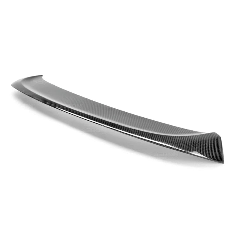 Seibon 2012+ Volkswagen Golf MK7 TT-Style Carbon Fiber Rear Spoiler - Back View
