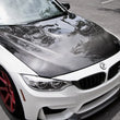 Load image into Gallery viewer, Seibon 2014+ BMW F80 OE Style Carbon Fiber Hood - Back View