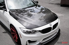 Load image into Gallery viewer, Seibon 2014+ BMW F80 OE Style Carbon Fiber Hood - Back View