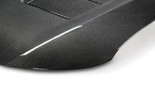 Load image into Gallery viewer, Seibon 2014 Scion TC OEM Carbon Fiber Hood - TS Style - Side View