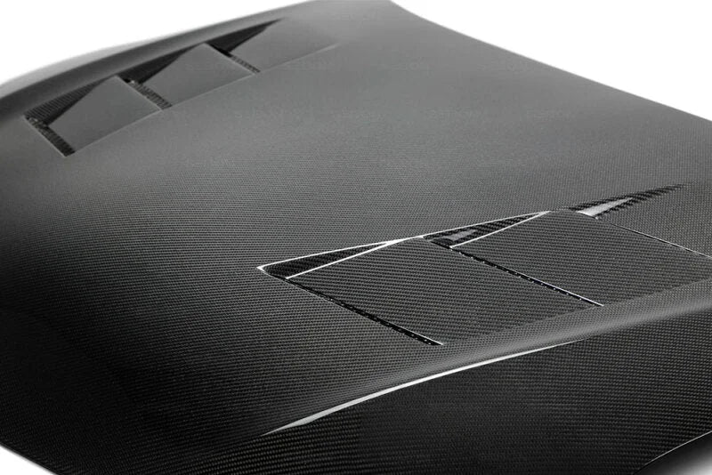 Seibon 2014 Scion TC OEM Carbon Fiber Hood - TS Style - Installation View