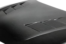Load image into Gallery viewer, Seibon 2014 Scion TC OEM Carbon Fiber Hood - TS Style - Installation View