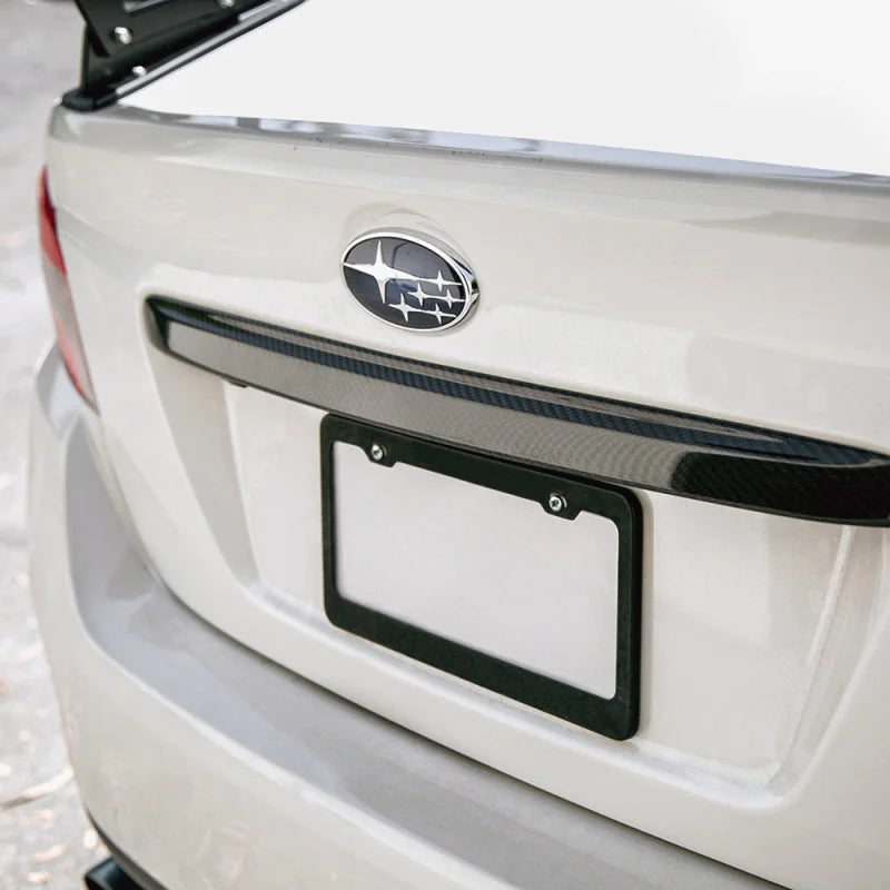 Seibon 2015-2016 Subaru WRX / STi / Impreza Carbon Fiber Rear Fin Garnish - Main Product View