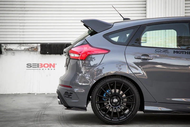 Seibon 2015-2017 Ford Focus ST/RS Hatchback Carbon Fiber Rear Spoiler (3rd Brake Light Not Included) - Additional View 7