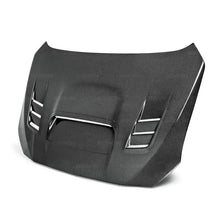 Load image into Gallery viewer, Seibon 2015 Subaru Impreza WRX/STI CW Style Carbon Fiber Hood - Side View