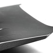 Load image into Gallery viewer, Seibon 2015 Subaru Impreza WRX/STI CW Style Carbon Fiber Hood - Back View