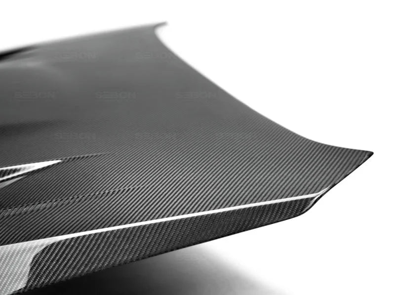 Seibon 2015 Subaru Impreza WRX/STI CW Style Carbon Fiber Hood - Back View