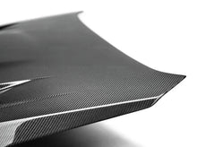 Load image into Gallery viewer, Seibon 2015 Subaru Impreza WRX/STI CW Style Carbon Fiber Hood - Back View
