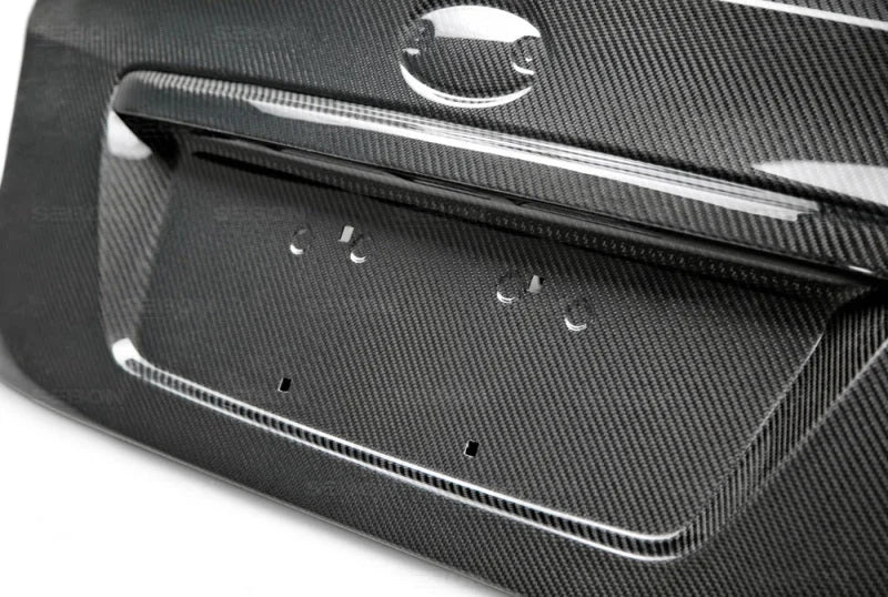 Seibon 2015+ Subaru Impreza WRX/STI OEM Carbon Fiber Trunk Lid - Back View