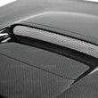 Load image into Gallery viewer, Seibon 2015 Subaru WRX/STI OEM Style Carbon Fiber Hood - Back View