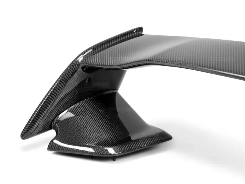 Seibon 2015 Subaru WRX/STi STi Style Carbon Fiber Rear Spoiler - Side View