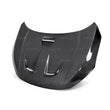 Load image into Gallery viewer, Seibon 2016-2017 Honda Civic Coupe/Sedan/Hatchback MR-Style Carbon Fiber Hood - Side View