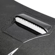 Load image into Gallery viewer, Seibon 2016-2017 Honda Civic Coupe/Sedan/Hatchback MR-Style Carbon Fiber Hood - Installation View