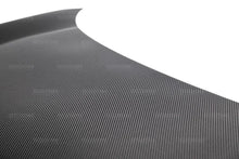 Load image into Gallery viewer, Seibon 2016-2017 Honda Civic Coupe/Sedan/Hatchback OEM Style Carbon Fiber Hood - Side View
