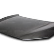 Load image into Gallery viewer, Seibon 2016-2017 Honda Civic Coupe/Sedan/Hatchback OEM Style Carbon Fiber Hood - Back View