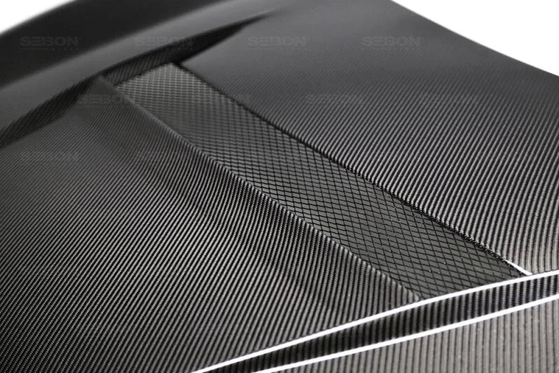 Seibon 2016-2017 Honda Civic Coupe/Sedan/Hatchback VS-Style Carbon Fiber Hood - Installation View