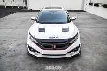 Load image into Gallery viewer, Seibon 2016-2018 Honda Civic Coupe/Sedan/Hatchback TS-Style Carbon Fiber Hood - Main Product View