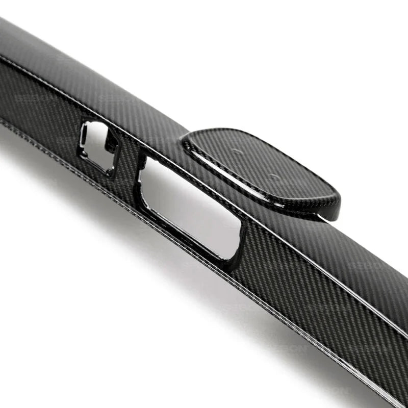 Seibon 2016+ Honda Civic 4DR Carbon Fiber OE Trunk Garnish - Installation View