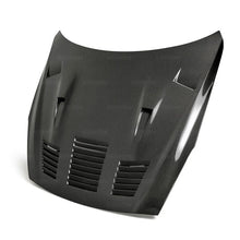 Load image into Gallery viewer, Seibon 2017-2018 Nissan GTR R35 GTII-Style Carbon Fiber Hood - Back View