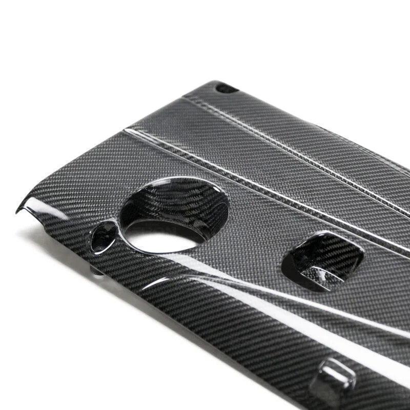 Seibon 2017+ Honda Civic Type R Carbon Fiber Engine Cover - Back View